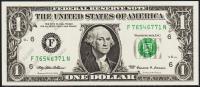 США 1 доллар 1999г. Р.504 UNC "F" F-N