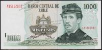 Банкнота Чили 1000 песо 2009 года. P.154g(4) - UNC