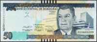 Банкнота Гондурас 50 лемпир 2014 года. P.NEW - UNC