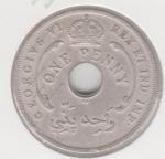 6-114 Британская Западная Африка 1 пенни 1947г. SA UNC
