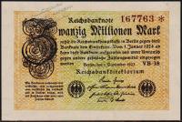 Германия 20.000.000 марок 1923г. P.108е - UNC