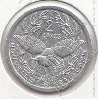 16-125 Новая Каледония 2 франка 1982г. КМ # 14 алюминий 2,2гр. 27мм