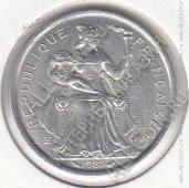 16-125 Новая Каледония 2 франка 1982г. КМ # 14 алюминий 2,2гр. 27мм - 16-125 Новая Каледония 2 франка 1982г. КМ # 14 алюминий 2,2гр. 27мм