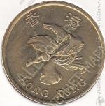 22-21 Гонконг 50 центов 1998г. КМ # 68 сталь покрытая латунью 5,0гр. 22,5мм