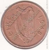 25-145 Ирландия 1 пенни 1948г. КМ # 11 бронза 9,45гр. 30,9мм - 25-145 Ирландия 1 пенни 1948г. КМ # 11 бронза 9,45гр. 30,9мм