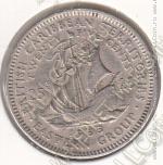 26-48 Восточные Карибы 25 центов 1955г. КМ # 6 медно-никелевая 6,51гр. 24мм