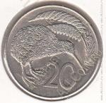 26-132 Новая Зеландия 20 центов 1980г. KM# 36.1 медно-никелевая 11,31гр 28,58мм