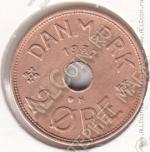 30-76 Дания 2 эре 1937г. КМ # 827,2 бронза 3,8гр