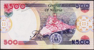 Банкнота Нигерия 500 найра 2004 года. P.30в - UNC - Банкнота Нигерия 500 найра 2004 года. P.30в - UNC