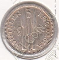 29-61 Южная Родезия 3 пенса 1951г. КМ # 20 медно-никелевая 1,41гр.16мм 