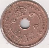 16-23 Восточная Африка 10 центов 1935г. Бронза - 16-23 Восточная Африка 10 центов 1935г. Бронза