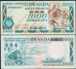 Руанда 1000 франков 1988г. P.21 UNC