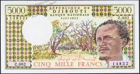 Банкнота Джибути 5000 франков 1979 года. P.38с - UNC