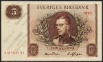 Швеция 5 крон 1963г. P.50в - UNC