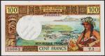 Таити 100 франков 1971г. P.24a - UNC