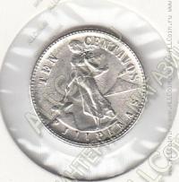 20-26 Филиппины 10 сентавов 1945г. КМ # 181 D серебро 2,0гр. 16,7мм