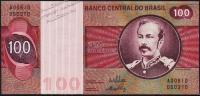 Банкнота Бразилия 100 крузейро 1970 года. Р.195 UNC