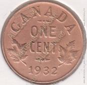 37-10 Канада 1 цент 1932г. KM# 28 бронза 3,24гр 19,10мм - 37-10 Канада 1 цент 1932г. KM# 28 бронза 3,24гр 19,10мм