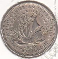 28-160 Восточные Карибы 25 центов 1955г. КМ # 6 медно-никелевая 6,51гр. 24мм