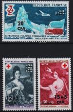 Реюньон Французский годовой набор 3 марки 1968г. YVERT №380-382** MNH OG (10-42)