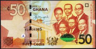 Гана 50 седи 2015г. P.NEW - UNC - Гана 50 седи 2015г. P.NEW - UNC