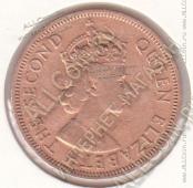 30-149 Восточные Карибы 1 цент 1957г. КМ # 2 бронза 5,64гр. - 30-149 Восточные Карибы 1 цент 1957г. КМ # 2 бронза 5,64гр.