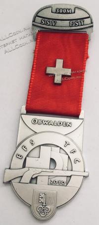 #437 Швейцария спорт Медаль Знаки. 2010 год.