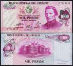 Уругвай 1000 песо 1974 г. P.52 UNC
