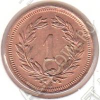 2-169 Швейцария 1 раппен 1936 г. KM# 3.2 Бронза 1,5 гр. 16,0 мм.