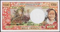Таити 1000 франков 1985г. P.27d - UNC