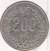 23-107 Уругвай 200 новых песо 1989г. КМ # 97 медь-никель-цинк 10,0гр. 27мм - 23-107 Уругвай 200 новых песо 1989г. КМ # 97 медь-никель-цинк 10,0гр. 27мм