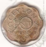 30-78 Цейлон 10 центов 1944г. КМ # 118 никель-латунная 4,21гр. 23мм