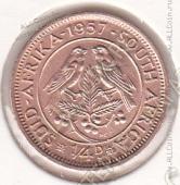 31-55 Южная Африка 1/4 пенни 1957г КМ # 44 бронза 2,8гр. - 31-55 Южная Африка 1/4 пенни 1957г КМ # 44 бронза 2,8гр.