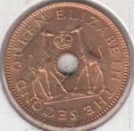 15-53 Родезия и Ньясаленд 1/2 пенни 1964г. KM# 1 бронза 21,0мм