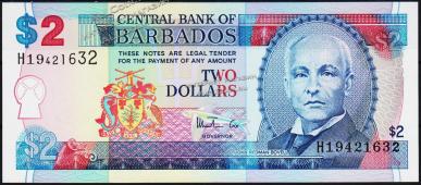Барбадос 2 доллара 1998г. P.54а - UNC - Барбадос 2 доллара 1998г. P.54а - UNC
