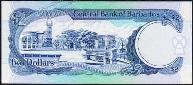 Барбадос 2 доллара 1998г. P.54а - UNC - Барбадос 2 доллара 1998г. P.54а - UNC