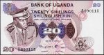 Банкнота Уганда 20 шиллингов 1973 года. P.7с - UNC