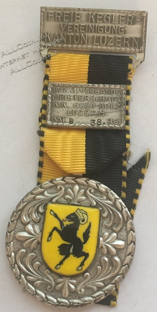 #130 Швейцария спорт Медаль Знаки 