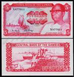 Гамбия 5 даласи 1972-86гг. P.5с - UNC