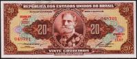 Банкнота Бразилия 20 крузейро 1955-61 года. P.160в - UNC