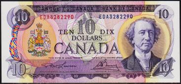 Канада 10 долларав 1971г. P.88с(2) - UNC - Канада 10 долларав 1971г. P.88с(2) - UNC