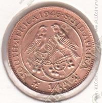 30-151 Южная Африка 1/4 пенни 1946г КМ # 23 бронза 2,84гр. 20мм 