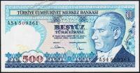 Турция 500 лир 1983г. P.195(1) - UNC "А"