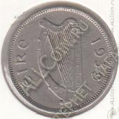 27-39 Ирландия 6 пенсов 1939г. КМ # 13 никель 4,54гр. 20,8мм - 27-39 Ирландия 6 пенсов 1939г. КМ # 13 никель 4,54гр. 20,8мм