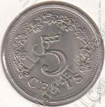 35-108 Мальта 5 центов 1976г. КМ # 10 медно-никелевая 5,65гр. 23,6мм