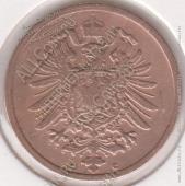 16-41 Германия 2 пфеннига 1874С г. бронза  - 16-41 Германия 2 пфеннига 1874С г. бронза 