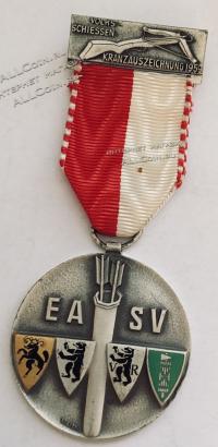 #277 Швейцария спорт Медаль Знаки. Народный фестиваль стрельб. 1959 год.