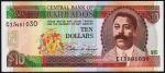 Барбадос 10 долларов 1995г. P.48 UNC