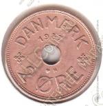 2-84 Дания 2 эре 1937 г. KM#827.2(h) N; GJ 