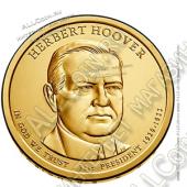 арт394 США 1$ 2014D 31й президент Herbert Hoover - арт394 США 1$ 2014D 31й президент Herbert Hoover